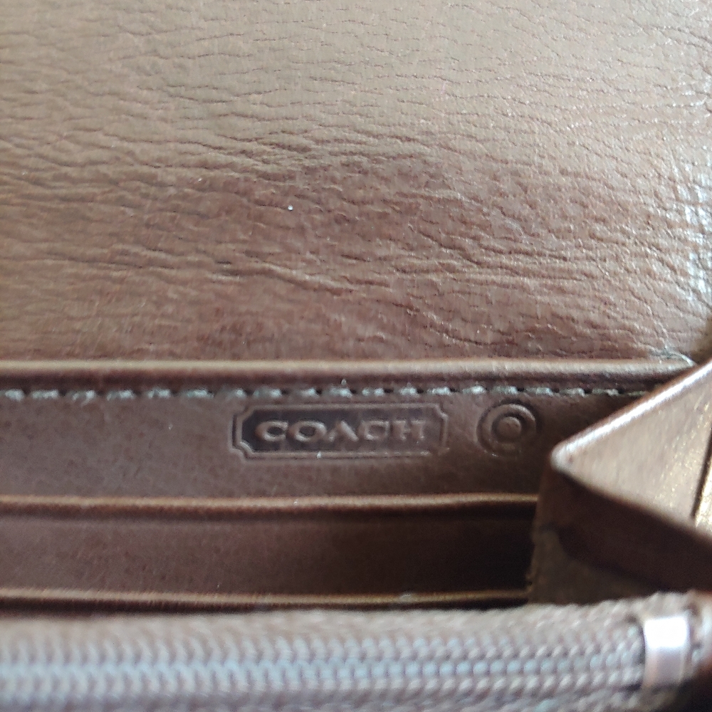 Vintage Coach Slim Leather Wallet